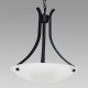 Amlite - CP328WB - Beckham Collections - 3-Light Large Pendant with Alabaster Glass - Weathered Bronze Finish  - A19 - E26 Base - 120V