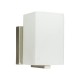 Amlite - WB609/1BN - Hudson Collections - 1-Light Wall Sconce with White Opal Glass - Brushed Nickel  - A19 - E26 Base - 120V