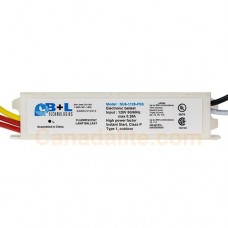 B+L NU6-1128-PSS -1 (2)-Lamp - 28W - Instant Start - Electronic Fluorescent Ballast 120V -  Multiple Linear and CFL Lamps