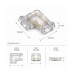 Canolight CL-AST-C8BBNL-LV Accessory COB Strip Light 8mm PCB Width L Shape PCB to PCB PCs Connector No Wire
