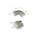 Canolight CL-AST-RGBW-C12BBNL-LV Accessory COB RGBW Strip Light 12mm PCB width L Shape PCB to PCB Connector No Wi