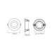 Canolight CL-DL3-3.5R-BL Color: Black, White