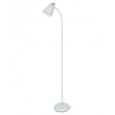 Satco Products 60/835 Goose Neck Floor Lamp, White