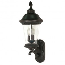 Nuvo 60/964 3-Light (Arm Up) Wall Lantern - Chestnut Bronze/Clear Seed Glass