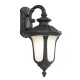 Livex Lighting 7657-04 - Oxford collection - 3-Light Outdoor Wall Lantern - Black with Clear Beveled Glass - B10 - E12