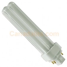 USHIO 3000143 - CF18DE/835 -18 Watt - Double Tube - 4 Pin G24q-2 Base - 3500K / Softwhite -  Plug-in CF Lamps - Dimmable3500K 18Watt 4-Pin G24q-2 Base Compact Fluorescents