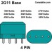 40 Watt - PL-L 4 Pin Plug-in 2G11 Compact Fluorescent - 3500K / Neutral - SHL-40W 2G11 T5/835 - Landlite