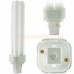 26 Watt - Double Tube - 4-Pin G24q-3 Base - 2700K / Warmwhite - Plug-in CF Lamps - CFL26D/E/827/4P - Major Brand