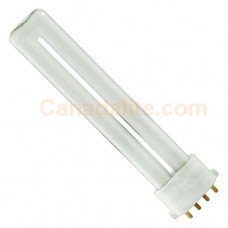 9 Watt - Single Tube - 4-Pin 2G7 Base - Plug-in CFL - 2700K / Warmwhite - CFL9S/E/827/4P - Symban