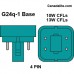 13 Watt - Double Tube - 4 Pin G24q-1 Base - 2700K / Warmwhite - Plug-in CFL - DUE-13W G24q-1/827 - Landlite