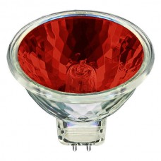 USHIO 1000582 - 50W - MR16 - Popstar -  Red - FND  Spot - Glass Cover - 4,000 Life hours - 12 Volt **Discontinued and Not Available**