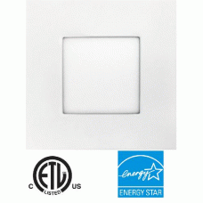 EEL UltraThin LED Recessed Luminaire (SQUARE) 4-inch White 9W 3000K 120V - UTLED-S9W-3KWH-SQ [Discontinued and Not available]