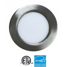 EEL UltraThin LED Recessed Luminaire 4-inch Brush-Nickel 9W 4000K 120V - UTLED-S9W-4KBN
