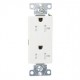 TR1307W-BOX - 20 Amps - 125 Volt - White Tamper Resistant Decora Receptacle - Cooper Wiring Devices