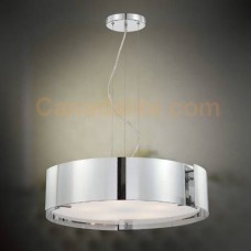 Eurofase 12531-042 - Dervish Collections - 5-Light Pendant  - Chrome with Frosted Glass