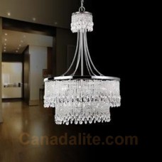 Eurofase 16543-010 - Charteux Collections - 9-Light Pendant  - Chrome with Crystal