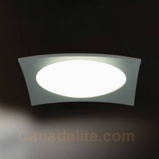 Eurofase 17381-017 - Dione Collections - 1-Light Small Flushmount  - Satin Nickel with Opal White glass