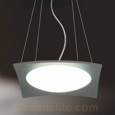 Eurofase 17384-018 - Dione Collections - 2-Light Pendant  - Satin Nickel with Opal White glass
