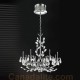 Eurofase 19393-018 - Giselle Collections - 8-Light Chandelier  - 25.25" Dia. - Chrome with Clear Crystal