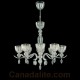 Eurofase 19495-019 - Darius Collections - 8-Light Oval Chandelier - 33.5" Dia. - Chrome w/ Clear Hand Blown Glass