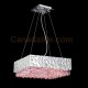 Eurofase 19513-034 - MartellatoCollections - 8-Light Pendant  - Chrome metal w/ Pink Crystal Drops