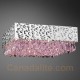 Eurofase 19518-039 - MartellatoCollections - 12-Light Large Flushmount  - Chrome metal w/ Pink Crystal Drops