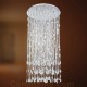 Eurofase 20351-014 - Vega Collections - 33-Light Pendant  - 69" H / 33.5" Dia. - Clear - Chrome w/ Crystal Elements and Blow Glass Rods