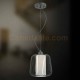Eurofase 20365-011 - Corral Collections - 1-Light Mini Pendant  - 12"H - Bronze -  Forged Metal Caged Frame w/ Frosted White Glass Inner Diffuser