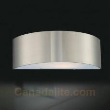 Eurofase 20373-030 - Dervish Collections - 1-Light Wall Sconce  - 14"L - Satin Nickel with Frosted Glass