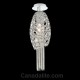 Eurofase 20406-011 - Cameo Collections - 1-Light Pendants - 8" Dia. Nickel w/ Clear Crystal 