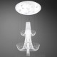 Eurofase 20422-011 - Gala Collections - 10-Light Chandelier - Chrome w/ Clear Crystal Beading