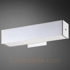 Eurofase 22988-010 - Anello Collections - 1-Light Wall Sconce  - 15" -  Hand Polished Chrome Plating w/ Frosted glass lens