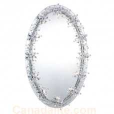 Eurofase 23003-019 - Relic Collections - 12-Light Mirror  - Mirrored Frame, Chrome wire with Clear Crystal Beading