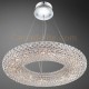 Eurofase 23008-014 - Sola Collections - 18-Light Ring Pendant - 27.5" Dia. -  Chrome with Clear Crystal Octagons
