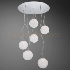 Eurofase 23028-012 - Melody Collections - 6-Light Pendant  - Chrome with Clear Acrylic