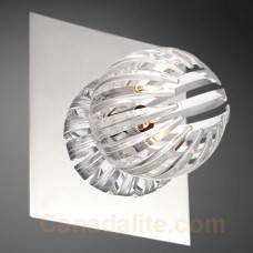 Eurofase 23203-037- Cosmo Collections - 1-Light  Wall Sconce - Chrome w/ Clear Glass Shade