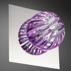 Eurofase 23203-044- Cosmo Collections - 1-Light  Wall Sconce - Chrome w/ Purple Glass Shade