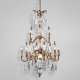 Eurofase 14539-015 - Adivina Collections - 9-Light Chandelier - Antique Gold with Crystal - B10 - E12 - 120V