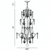 Eurofase 20310-011 - Colette Collections - 6-Light Lantern - Bronze with Clear Crystal - B10 - E12 - 120V