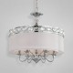 Eurofase 20297-022 - Bijoux Collections - 9-Light Pendant - Chrome with Transparent Chiffon/White Inside - B10 Bulbs - E12 - 120V