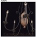 Eurofase 25605-013 - Albero Collections - 3-Light Chandelier - Forged Iron with Treated Oak - B10 Bulbs - E12 - 120V