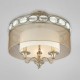 Eurofase 20295-011 - Bijoux Collections - 3-Light Semi Flushmount - Antique Brass with Amber Chiffon/White Inside - B10 Bulbs - E12 - 120V