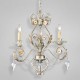 Eurofase 14442-018 - Allure Collections - 3-Light Chandelier - Antique Silver w/ Crystal - B10 - E12 - 120V