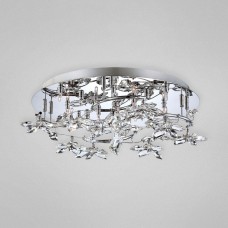 Eurofase 25678-017 - Vista Collections - 12-Light Flushmount - Chrome with Clear Crystal - G4 - 12V
