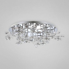 Eurofase 25679-014 - Vista Collections - 18-Light Flushmount - Chrome with Clear Crystal - G4 - 12V
