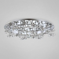 Eurofase 25680-010 - Vista Collections - 24-Light Flushmount - Chrome with Clear Crystal - G4 - 12V