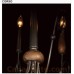 Eurofase 25590-012 - Corso Collections - 3-Light Chandelier - Wood with Rustic Iron - B10 - E12 - 120V
