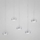 Eurofase 25669-015 - Venti Collections - 5-Light LED Pendant - Layered Spun Aluminum - LED Bulb
