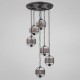 Eurofase 23101-012- Arsenal Collections - 6-Light Chandelier - Ancient Bronze with Antique Gold - B10 Bulb - E12 Base