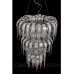 Eurofase 26337-012 - Avenue Collections - 17-Light Chandelier - Draped nickel chain wrapped around curved nickel strips